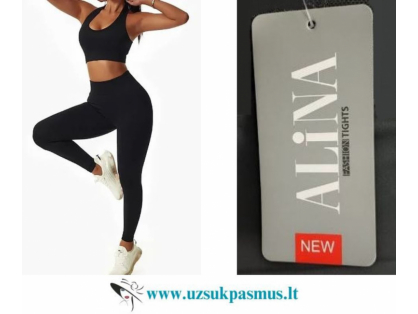  Alina tamprės aukštu liemeniu